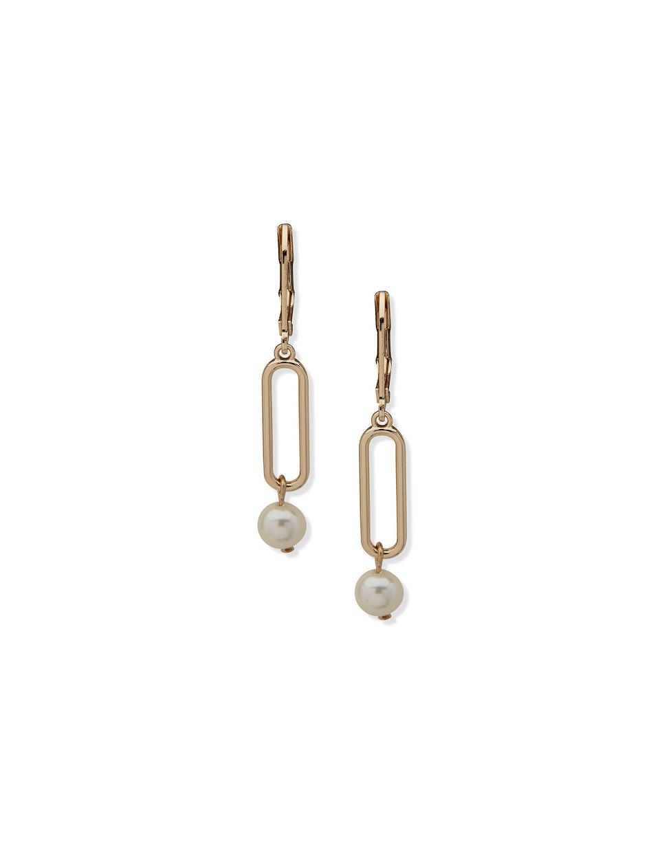 Boucles d'oreilles percées Anne Klein Faux Pearl Link Drop   | SPJ-8715984